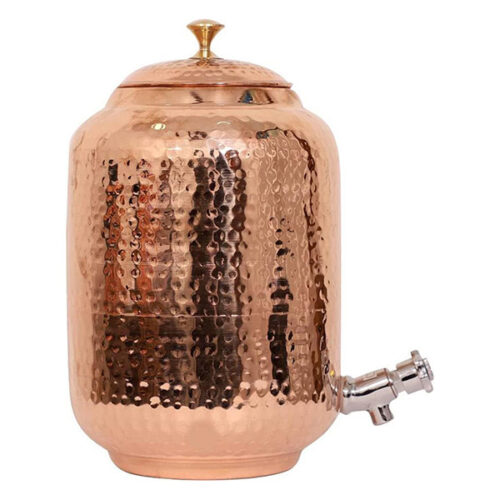 Hammered Copper Water Dispenser