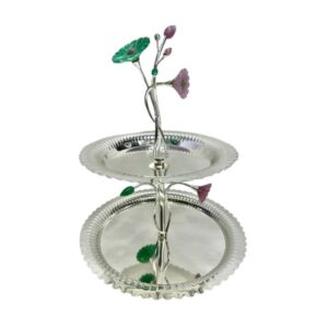 Two-Tier Silver Tray