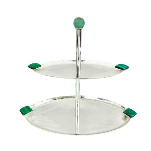 Dual Layer Silver Tray